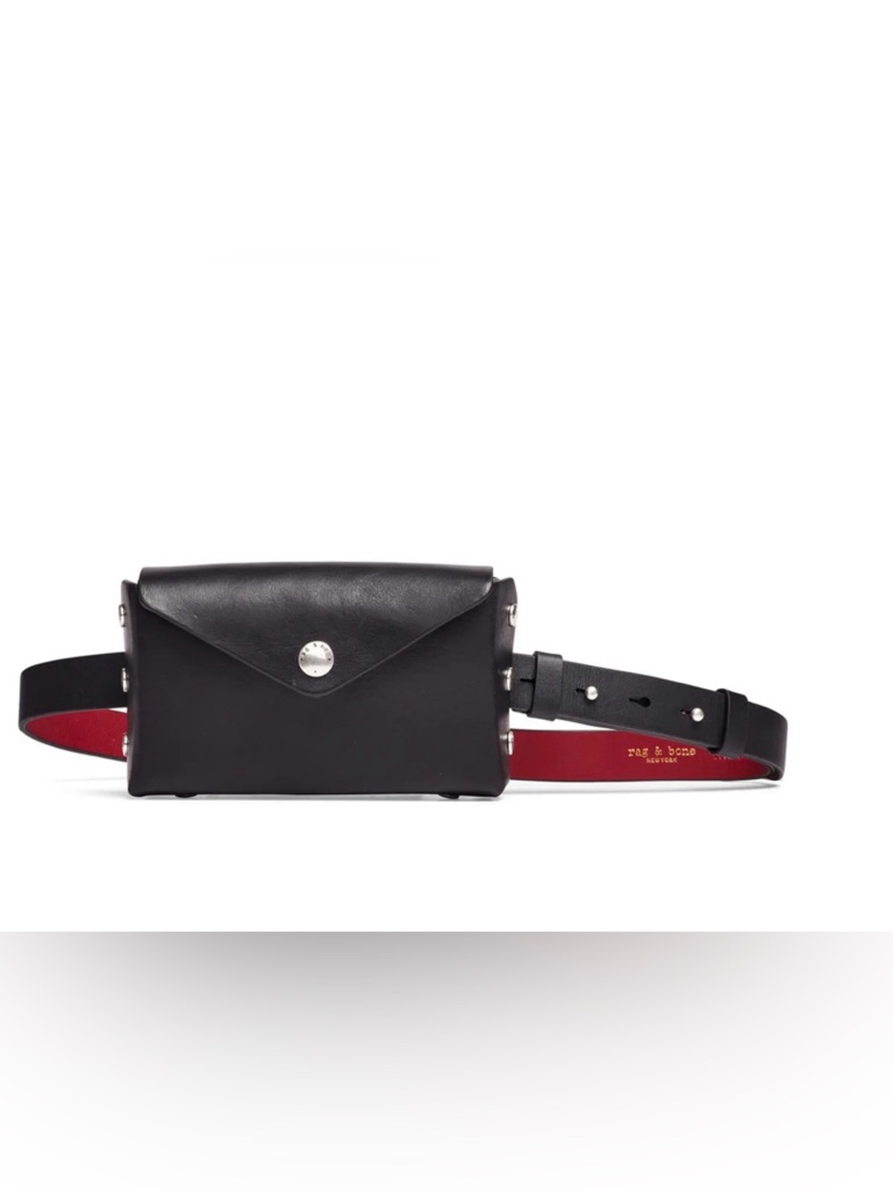 Rag & Bone Black Atlas Leather Belt Bag
